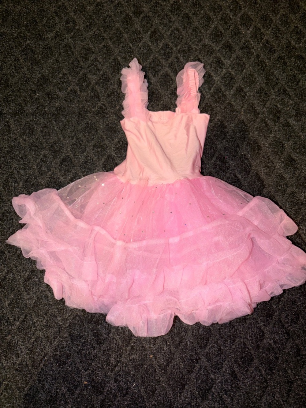 Sparkle Ruffle Tulle Dance Dress for Girls – Pink Size 12-24 months